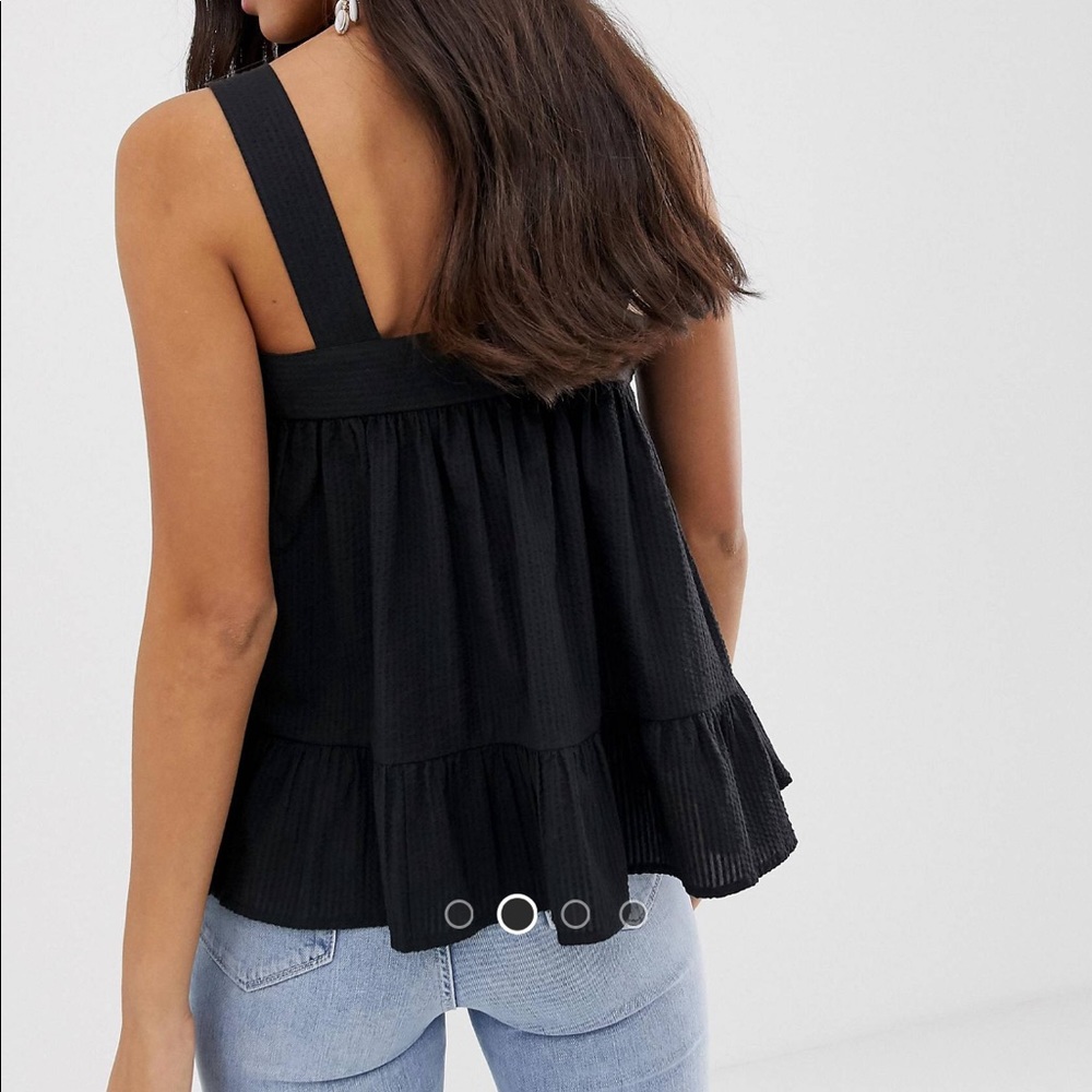 NWT ASOS square neck swing top